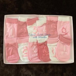 Milestone socks for baby girl💕